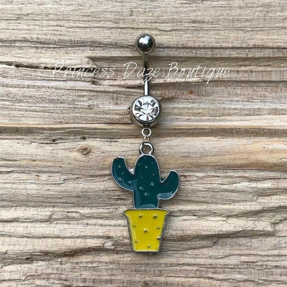 Cactus Belly Button‎ Ring